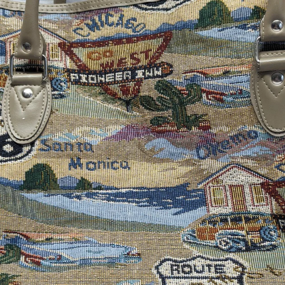 Route 66 Tapestry Travel Bag